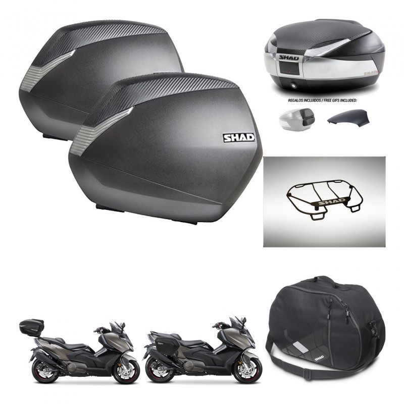 SHAD Baul SH48 tapa respaldo + soporte montaje maletas SH36 accesorios KIT-475928