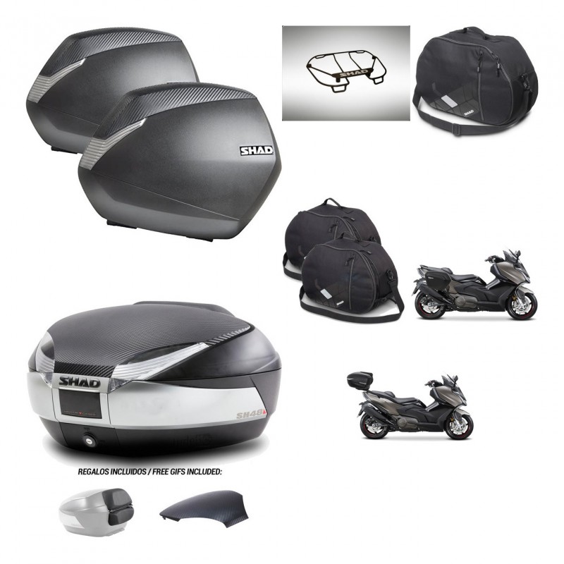 SHAD Baul SH48 tapa respaldo + soporte montaje maletas SH36 accesorios KIT-475929