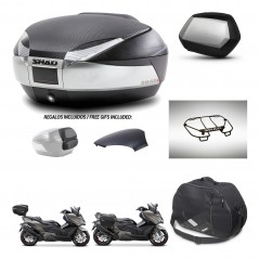 SHAD SH35 PREMIUM suitcases + mounting bracket SH48 trunk backrest cover accessories KIT-475931
