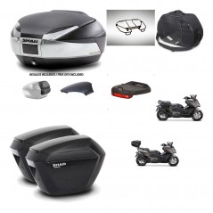 SHAD Suitcases sh23 + mounting bracket trunk SH48 backrest cover accessories KIT-475936
