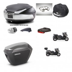 SHAD SH23 alu suitcases + mounting bracket SH48 trunk backrest cover accessories KIT-475939