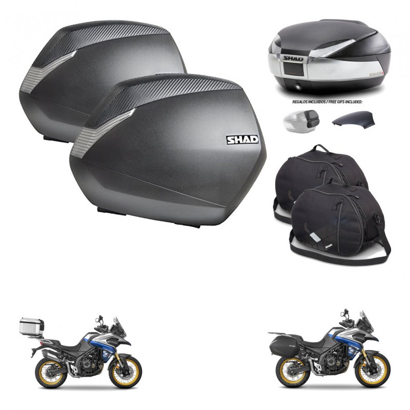 SHAD Baul SH48 tapa respaldo + soporte montaje maletas SH36 accesorios KIT-475941