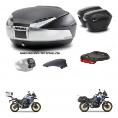 SHAD Suitcases sh23 + mounting bracket trunk SH48 backrest cover accessories KIT-475948
