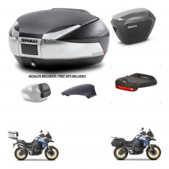 SHAD SH23 alu suitcases + mounting bracket SH48 trunk backrest cover accessories KIT-475951