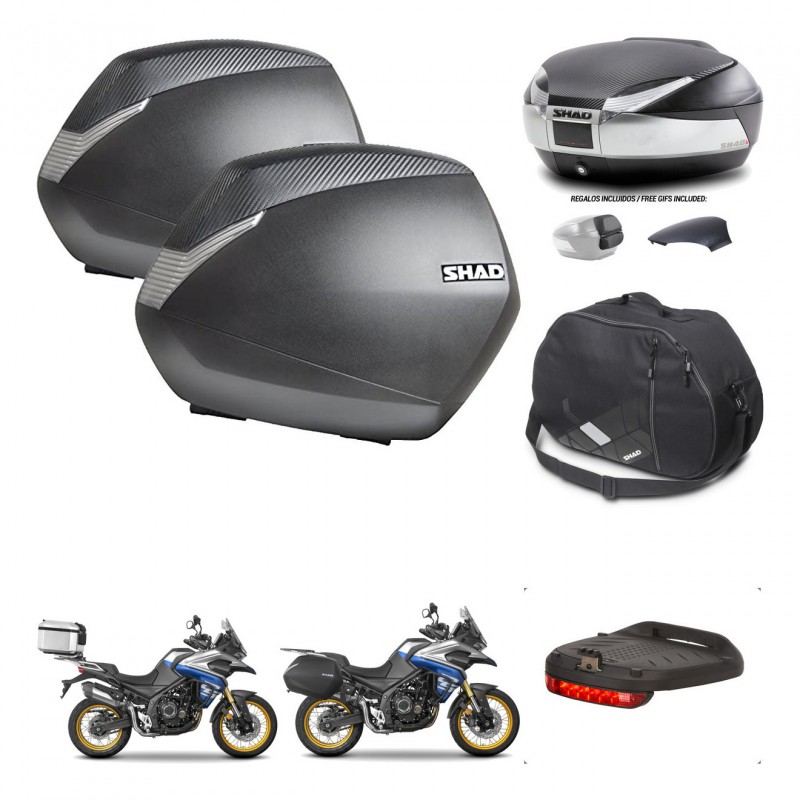 SHAD Baul SH48 tapa respaldo + soporte montaje maletas SH36 accesorios KIT-475958