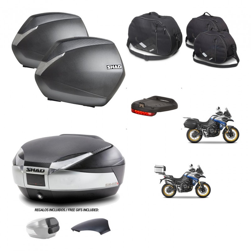 SHAD Baul SH48 tapa respaldo + soporte montaje maletas SH36 accesorios KIT-475959