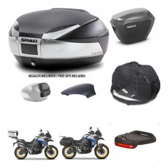 SHAD SH23 alu suitcases + mounting bracket SH48 trunk backrest cover accessories KIT-475963