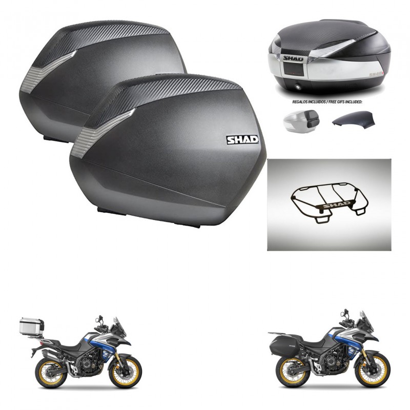 SHAD Baul SH48 tapa respaldo + soporte montaje maletas SH36 accesorios KIT-475964