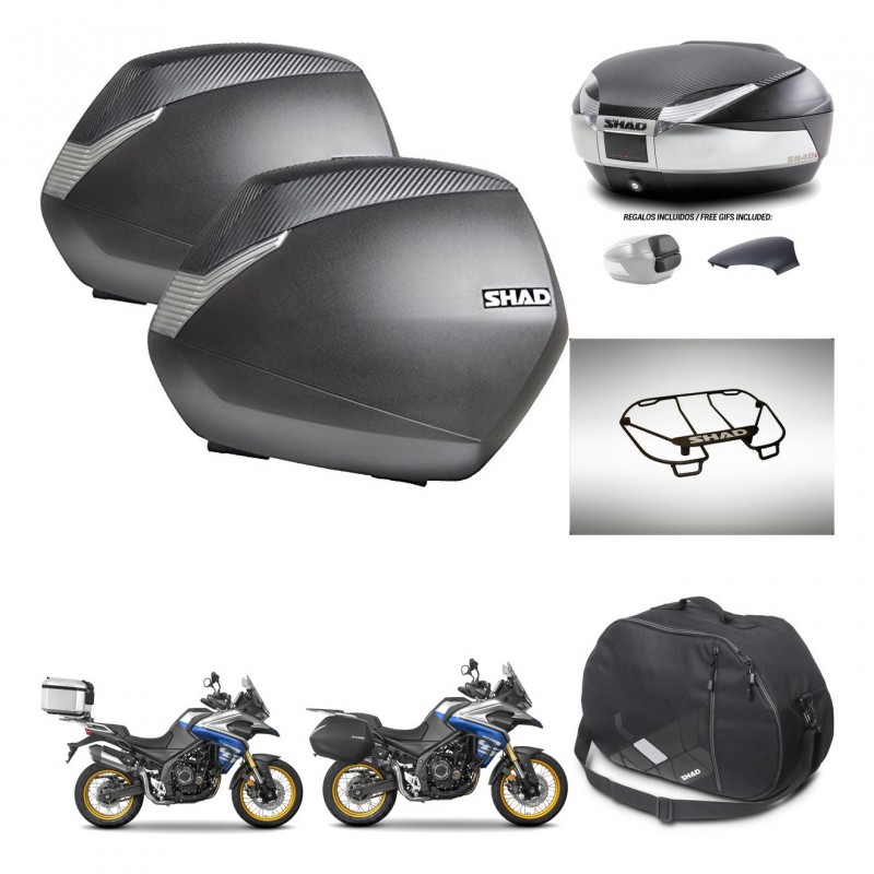 SHAD Baul SH48 tapa respaldo + soporte montaje maletas SH36 accesorios KIT-475976