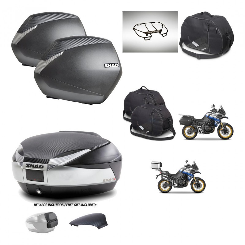 SHAD Baul SH48 tapa respaldo + soporte montaje maletas SH36 accesorios KIT-475977