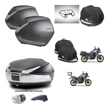 SHAD Baul SH48 tapa respaldo + soporte montaje maletas SH36 accesorios KIT-475977