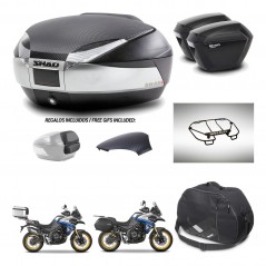 SHAD Maletas sh23 + soporte montaje baul SH48 tapa respaldo accesorios KIT-475978