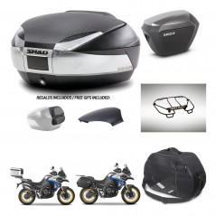 SHAD SH23 alu suitcases + mounting bracket SH48 trunk backrest cover accessories KIT-475981