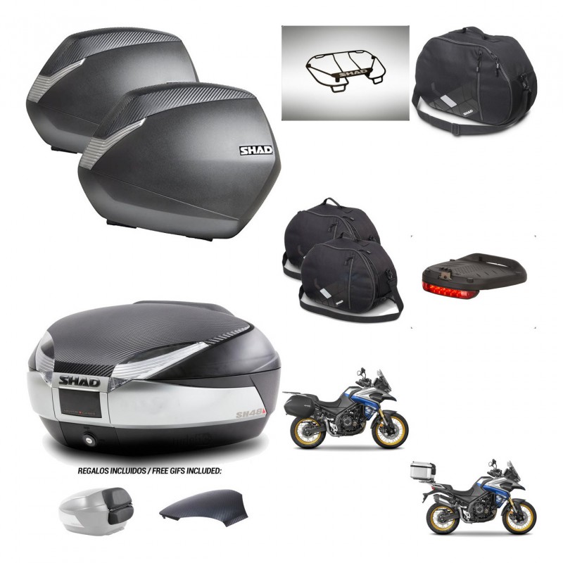 SHAD Baul SH48 tapa respaldo + soporte montaje maletas SH36 accesorios KIT-475983