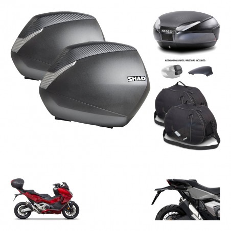 SHAD Baul SH48 tapa respaldo + soporte montaje maletas SH36 accesorios 49 L KIT-475989