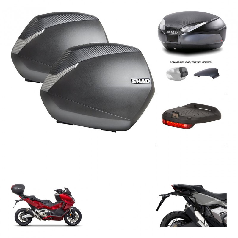 SHAD Trunk SH48 backrest cover + mounting bracket SH36 suitcases accessories 49 L KIT-475994