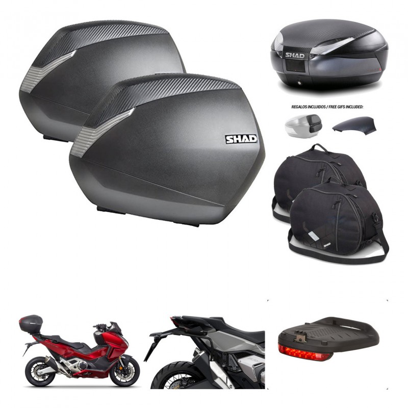 SHAD Trunk SH48 backrest cover + mounting bracket SH36 suitcases accessories 49 L KIT-475995