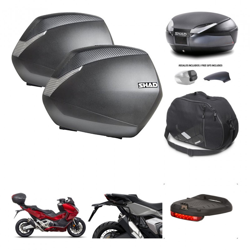 SHAD Trunk SH48 backrest cover + mounting bracket SH36 suitcases accessories 49 L KIT-476006