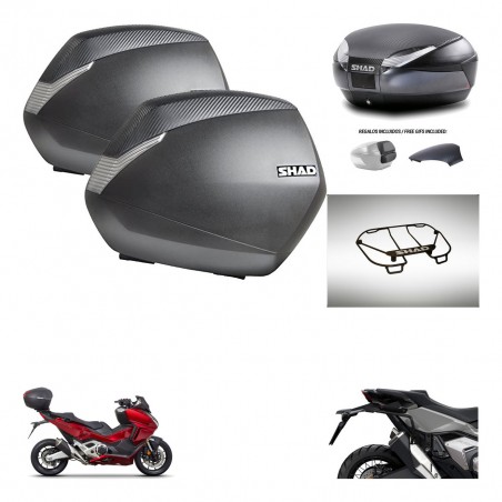 SHAD Trunk SH48 backrest cover + mounting bracket SH36 suitcases accessories 49 L KIT-476012