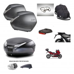 SHAD Trunk SH48 backrest cover + mounting bracket SH36 suitcases accessories 49 L KIT-476019