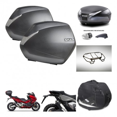 SHAD Trunk SH48 backrest cover + mounting bracket SH36 suitcases accessories 49 L KIT-476024