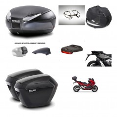 SHAD Suitcases sh23 + mounting bracket trunk SH48 backrest cover accessories 49 L KIT-476032