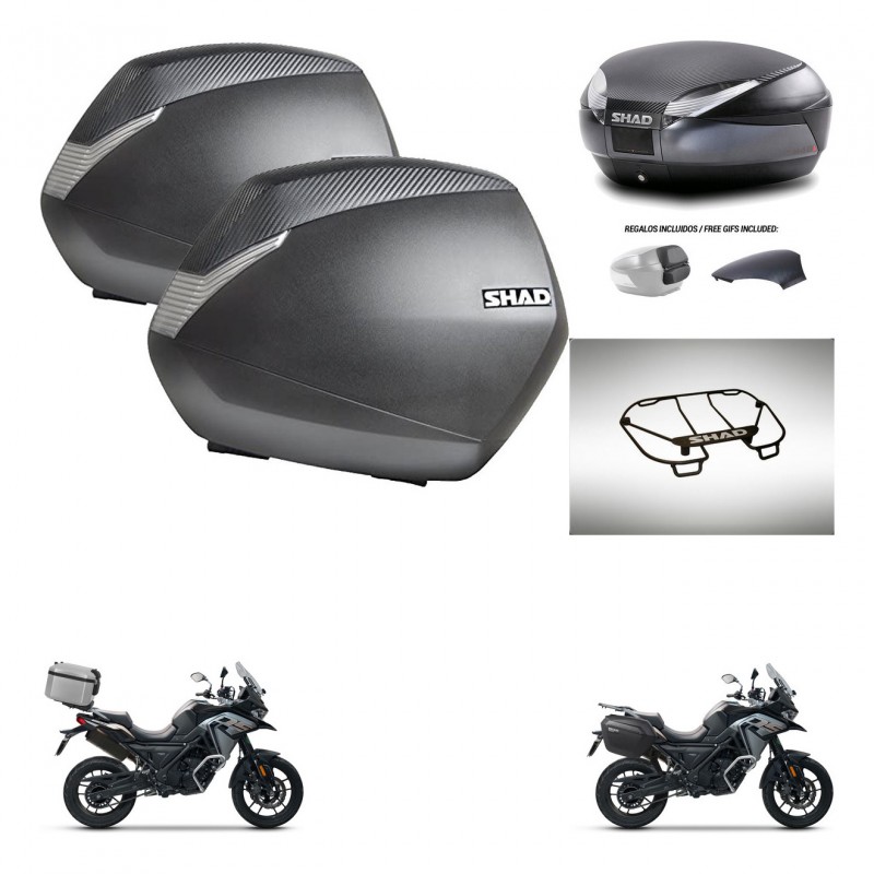 SHAD Trunk SH48 backrest cover + mounting bracket SH36 suitcases accessories 49 L KIT-476060