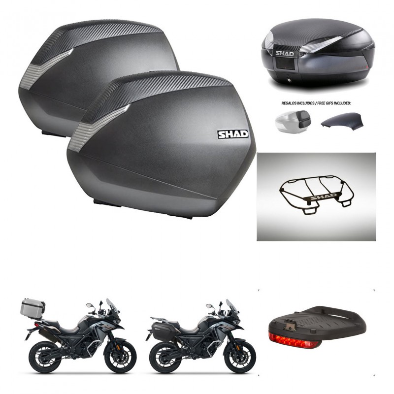 SHAD Trunk SH48 backrest cover + mounting bracket SH36 suitcases accessories 49 L KIT-476066