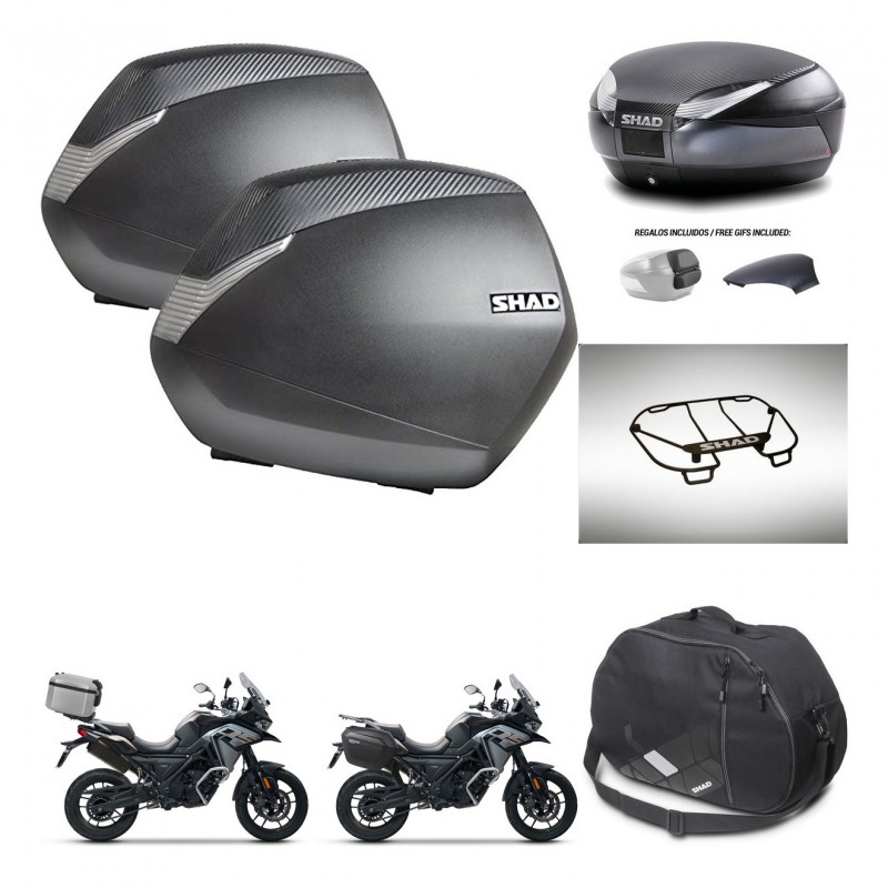 SHAD Trunk SH48 backrest cover + mounting bracket SH36 suitcases accessories 49 L KIT-476072