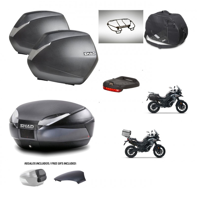 SHAD Trunk SH48 backrest cover + mounting bracket SH36 suitcases accessories 49 L KIT-476078