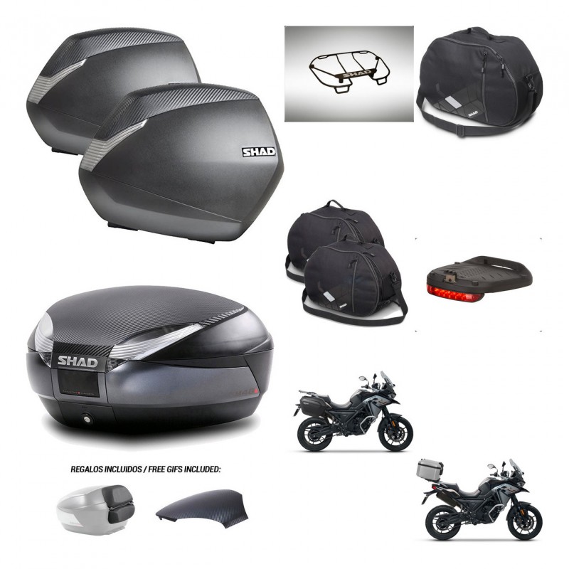 SHAD Trunk SH48 backrest cover + mounting bracket SH36 suitcases accessories 49 L KIT-476079