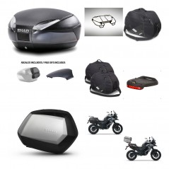SHAD SH35 PREMIUM suitcases + mounting bracket SH48 trunk backrest cover accessories 49 L KIT-476082