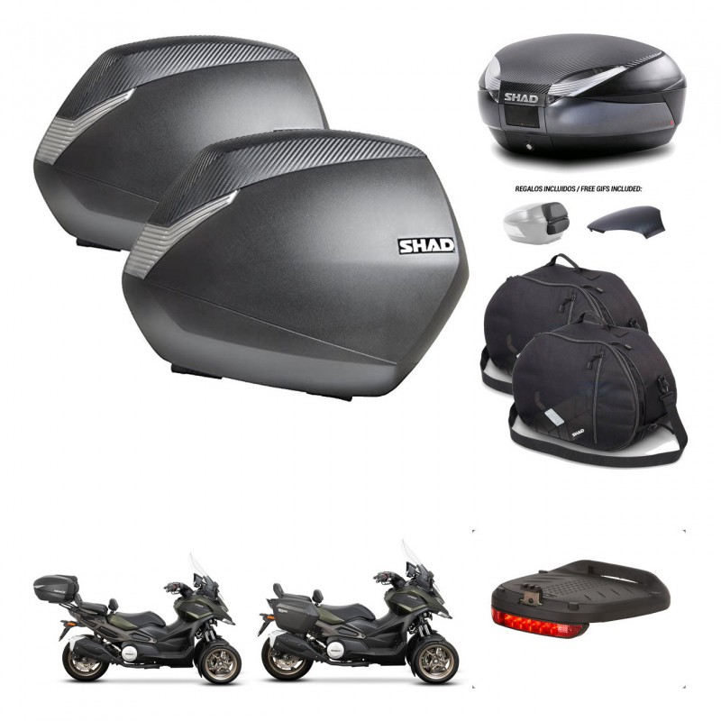 SHAD Trunk SH48 backrest cover + mounting bracket SH36 suitcases accessories 49 L KIT-476091