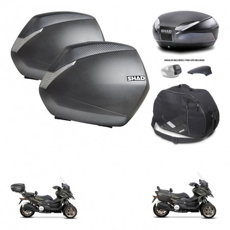 SHAD Trunk SH48 backrest cover + mounting bracket SH36 suitcases accessories 49 L KIT-476096