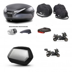 SHAD SH35 PREMIUM suitcases + mounting bracket SH48 trunk backrest cover accessories 49 L KIT-476106