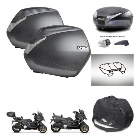 SHAD Trunk SH48 backrest cover + mounting bracket SH36 suitcases accessories 49 L KIT-476120