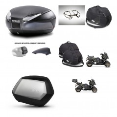 SHAD SH35 PREMIUM suitcases + mounting bracket SH48 trunk backrest cover accessories 49 L KIT-476124