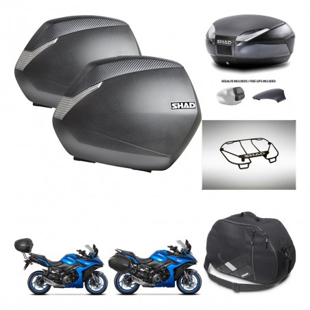 SHAD Baul SH48 tapa respaldo + soporte montaje maletas SH36 accesorios 49 L KIT-476168