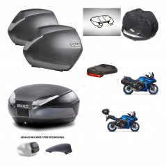 SHAD Trunk SH48 backrest cover + mounting bracket SH36 suitcases accessories 49 L KIT-476174
