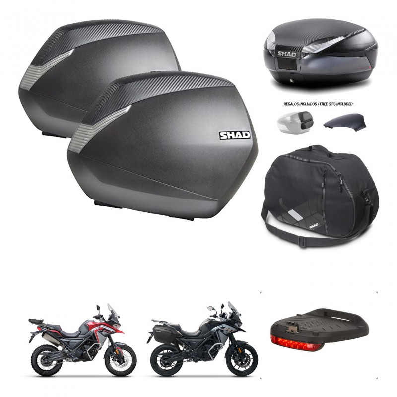 SHAD Baul SH48 tapa respaldo + soporte montaje maletas SH36 accesorios 49 L KIT-476198