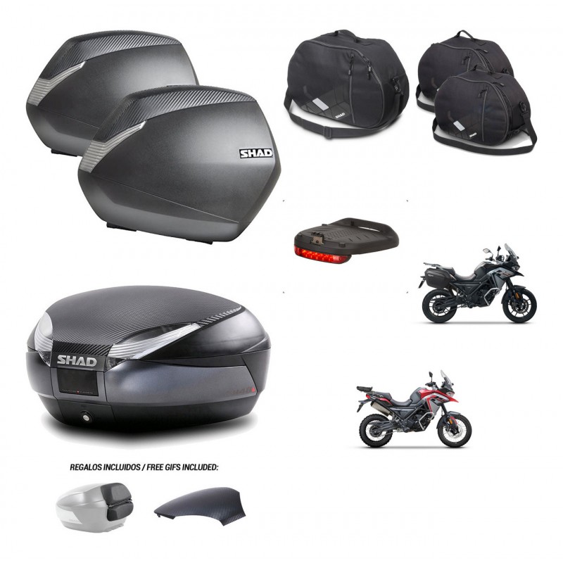 SHAD Trunk SH48 backrest cover + mounting bracket SH36 suitcases accessories 49 L KIT-476199