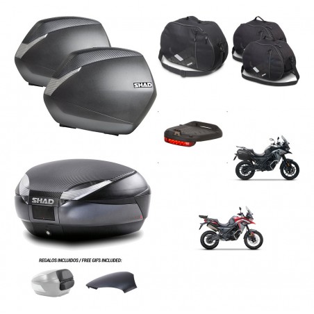 SHAD Baul SH48 tapa respaldo + soporte montaje maletas SH36 accesorios 49 L KIT-476199