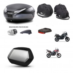 SHAD SH35 PREMIUM suitcases + mounting bracket SH48 trunk backrest cover accessories 49 L KIT-476202