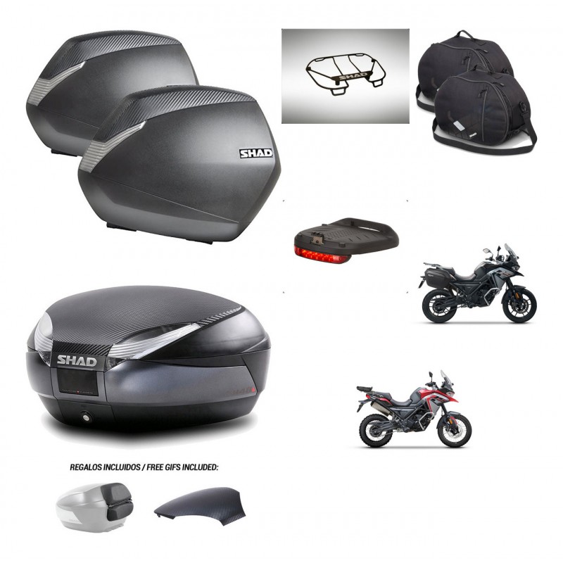 SHAD Trunk SH48 backrest cover + mounting bracket SH36 suitcases accessories 49 L KIT-476211