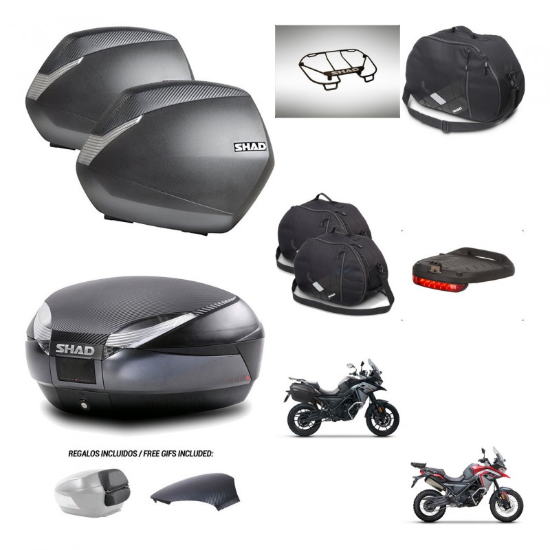 SHAD Trunk SH48 backrest cover + mounting bracket SH36 suitcases accessories 49 L KIT-476223