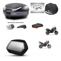 SHAD SH35 PREMIUM suitcases + mounting bracket SH48 trunk backrest cover accessories 49 L KIT-476225