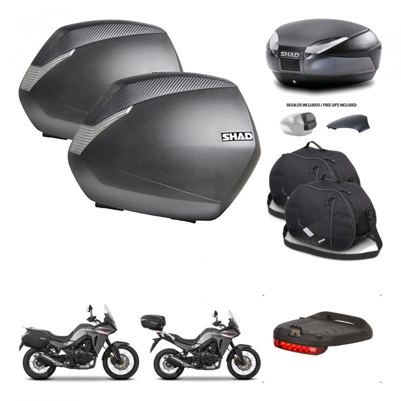 SHAD Trunk SH48 backrest cover + mounting bracket SH36 suitcases accessories 49 L KIT-476235