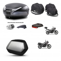 SHAD SH35 PREMIUM suitcases + mounting bracket SH48 trunk backrest cover accessories 49 L KIT-476250