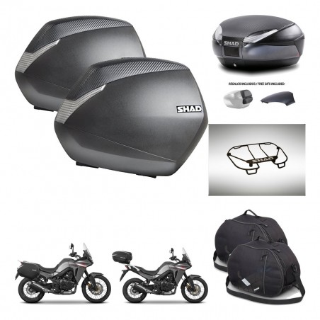 SHAD Baul SH48 tapa respaldo + soporte montaje maletas SH36 accesorios 49 L KIT-476253