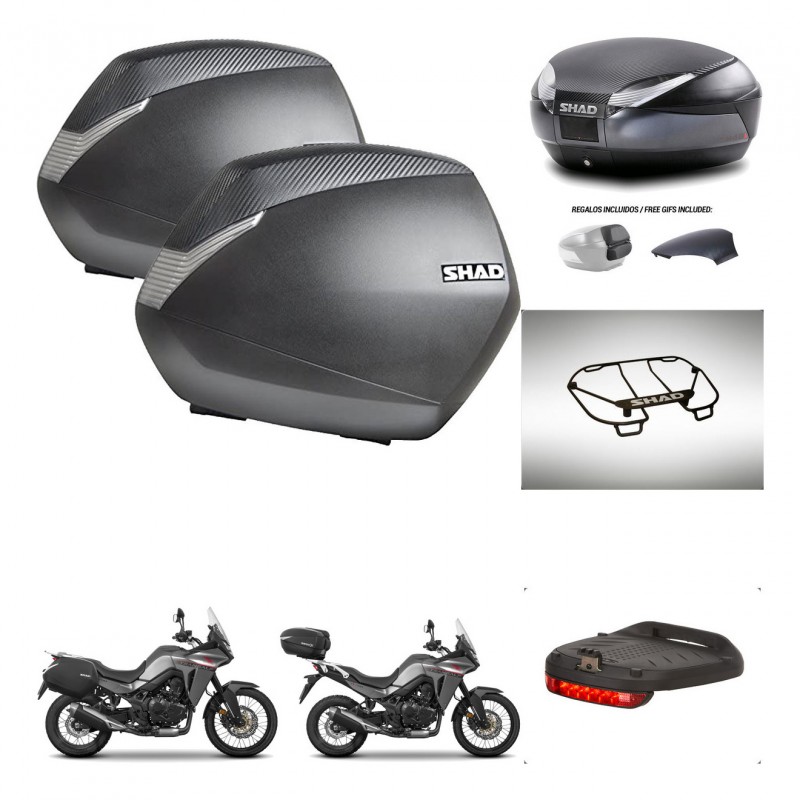 SHAD Trunk SH48 backrest cover + mounting bracket SH36 suitcases accessories 49 L KIT-476258